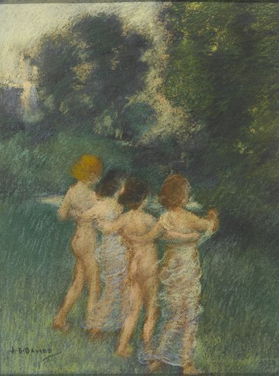 Cherubijské děti, 1900 (pastel přes wc) od Arthur Bowen Davies