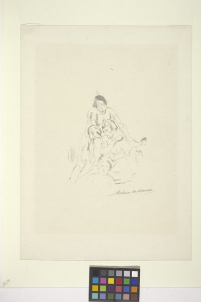 Pyramida (litografie) od Arthur Bowen Davies