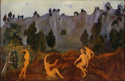 Váhání Orestes od Arthur Bowen Davies