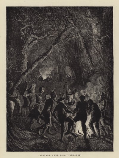 Lov buvolů, jamboree od Arthur Boyd Houghton