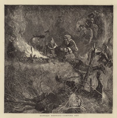 Lov buvolů, kempování od Arthur Boyd Houghton