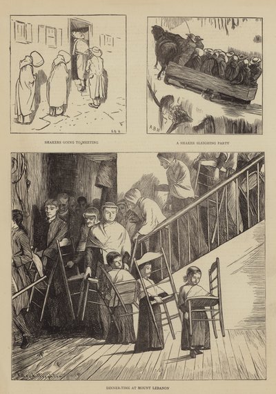 Grafická Amerika, Shakers od Arthur Boyd Houghton