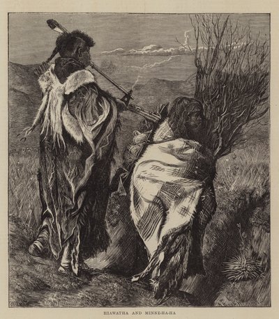 Hiawatha a Minne-ha-ha od Arthur Boyd Houghton