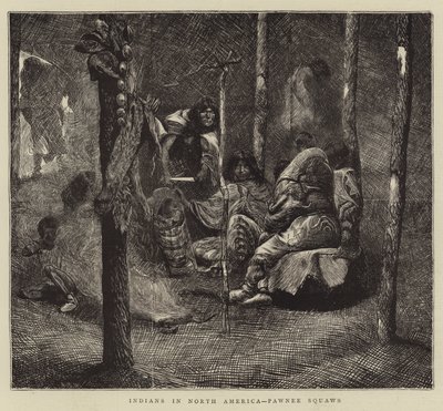 Indiáni v Severní Americe, Pawnee Squaws od Arthur Boyd Houghton