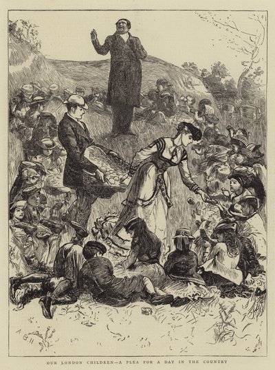 Naše londýnské děti, prosba za den na venkově od Arthur Boyd Houghton