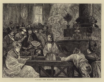 Převzetí vod v Baden-Badenu od Arthur Boyd Houghton