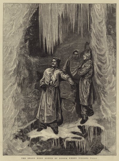 Ruský velkovévoda Alexis pod Niagarskými vodopády od Arthur Boyd Houghton