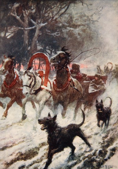 Alžběta Česká krade uherskou korunu (barva lito) od Arthur C. (after) Michael