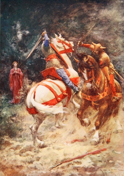 Labutí rytíř (barva lito) od Arthur C. (after) Michael