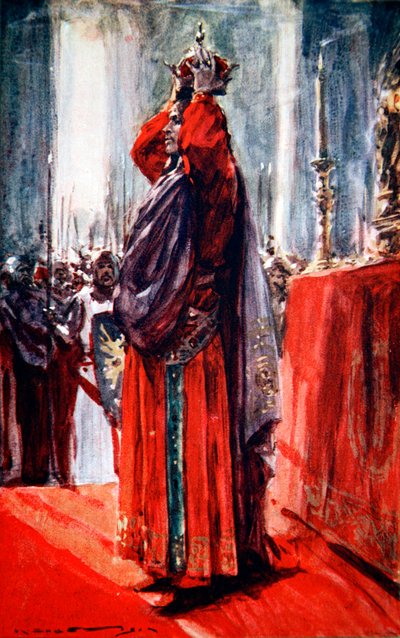 Císař Svaté říše římské Frederick II se korunuje králem Jeruzaléma, 1229 1913 od Arthur C Michael