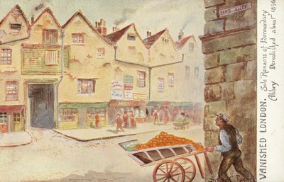 Zmizelý Londýn – pozůstatky duše opatství Bermondsey, zbořeno kolem roku 1896 od Arthur Charles Payne
