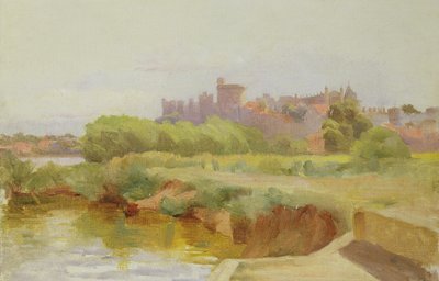 Pohled na hrad Windsor (olej na palubě) od Arthur Claude Cooke