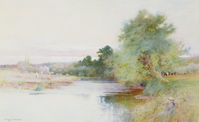 Výroba sena u Marlow od Arthur Claude Strachan