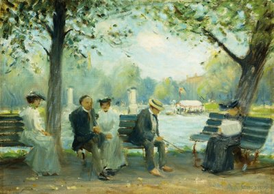 Ve veřejných zahradách v Bostonu od Arthur Clifton Goodwin