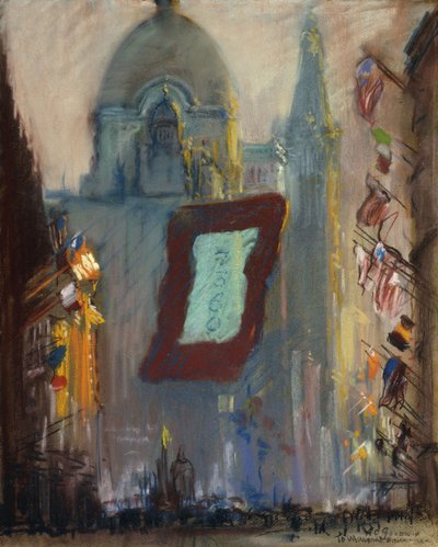 New York s vlajkami od Arthur Clifton Goodwin