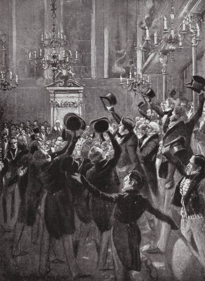 Provedení druhého čtení prvního reformního zákona (litografie) od Arthur David (after) McCormick
