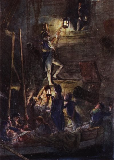 Nelson jde na palubu lodi Theseus, aby mu amputovali ruku. od Arthur David McCormick