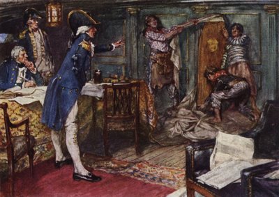 Nelson nechává rakev, kterou mu předložil kapitán Hallowell, položit na přepážku své kajuty od Arthur David McCormick