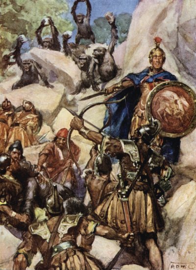 Kartaginci útočí na gorily od Arthur David McCormick
