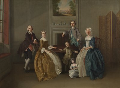 Rodinná skupina, 1756 od Arthur Devis