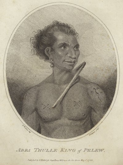 Portrét Abba Thulle, král Pelew od Arthur Devis