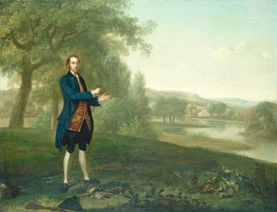 Portrét gentlemana Netting koroptve, 1756. od Arthur Devis
