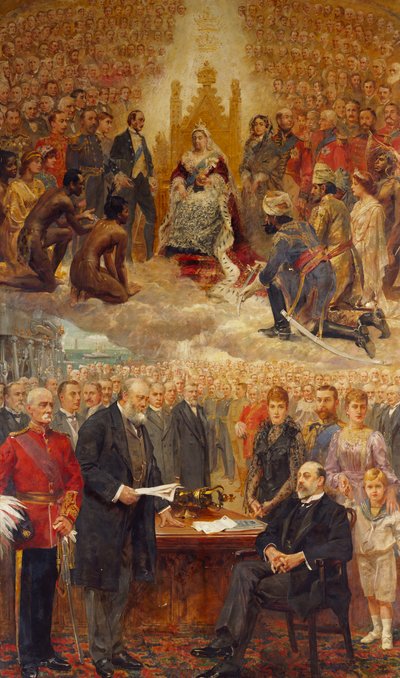 Alegorie Britského impéria od Arthur Drummond