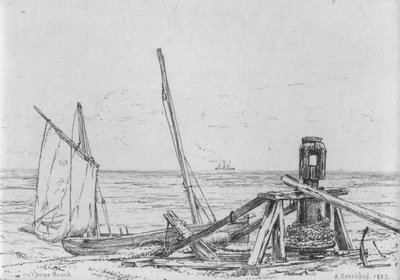 „Na pláži Thorpe“, 1887. od Arthur Evershed