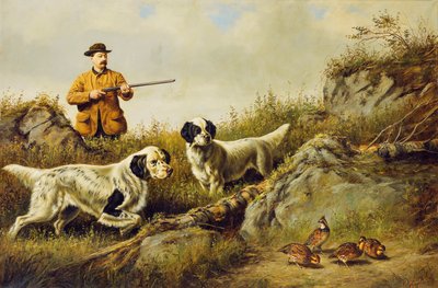 Amos F. Adams Shooting Over Goose Závěrečný konec Shon, Count Closeing, 16 od Arthur Fitzwilliam Tait