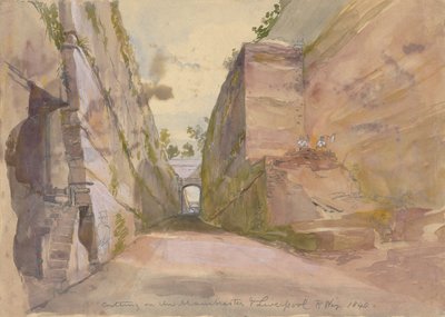 Řezání na železnici v Manchesteru a Liverpoolu od Arthur Fitzwilliam Tait