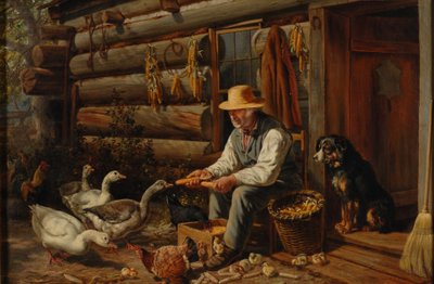 The Old Pioneer: Strýček Dan a jeho mazlíčci, 1878 od Arthur Fitzwilliam Tait