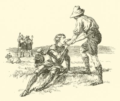 Sir Calidore, Knight Of Courtesy, The Quest Of The Blatant Beast (rytina) od Arthur George Walker