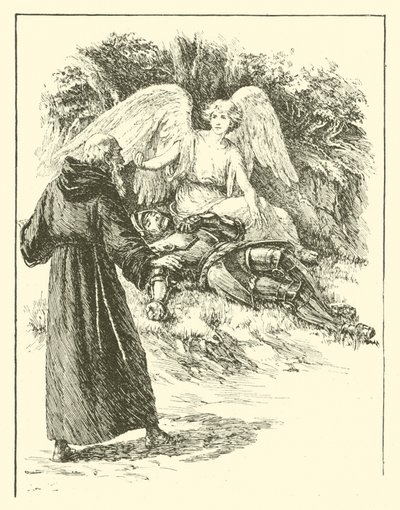 Sir Guyon, The Champion of Chivalry (rytina) od Arthur George Walker