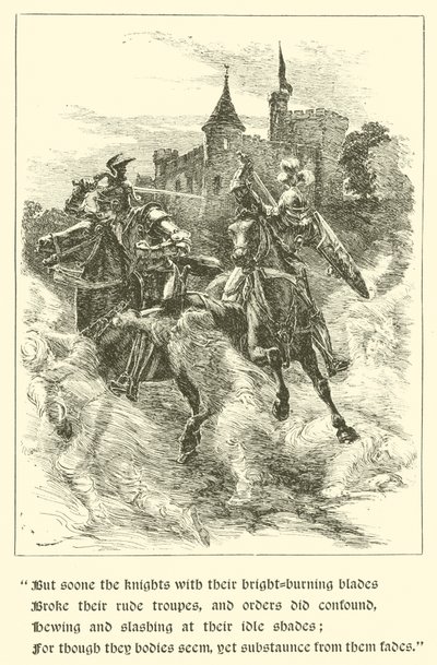 Sir Guyon, The House Of Temperance (rytina) od Arthur George Walker