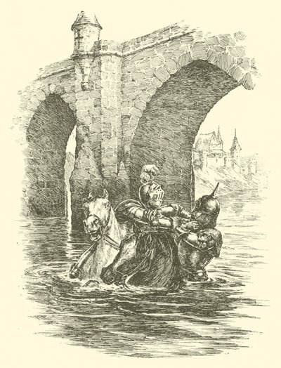 Dobrodružství sira Artegalla, Saracénův most (rytina) od Arthur George Walker