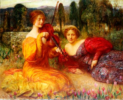 Hudebník ticha, 1900 od Arthur Hacker