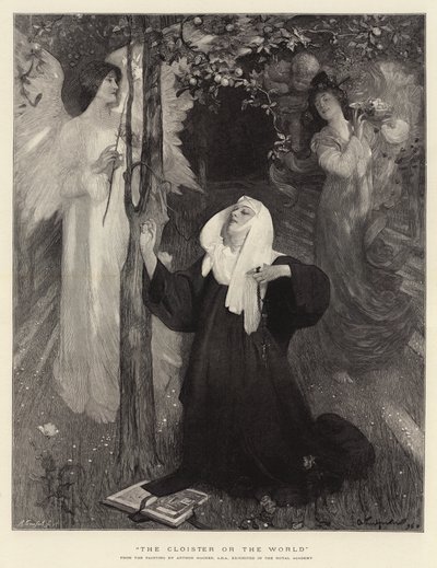 Klášter nebo svět od Arthur Hacker