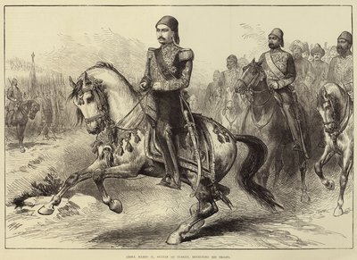 Abdul Hamid II, turecký sultán, hodnotí svá vojska od Arthur Hopkins