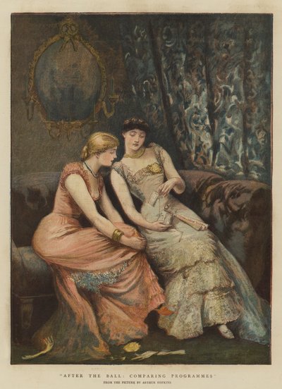 Po plese, porovnání programů (chromolitho) od Arthur Hopkins