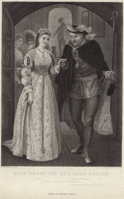 Jindřich VIII. a Anna Bullenová od Arthur Hopkins