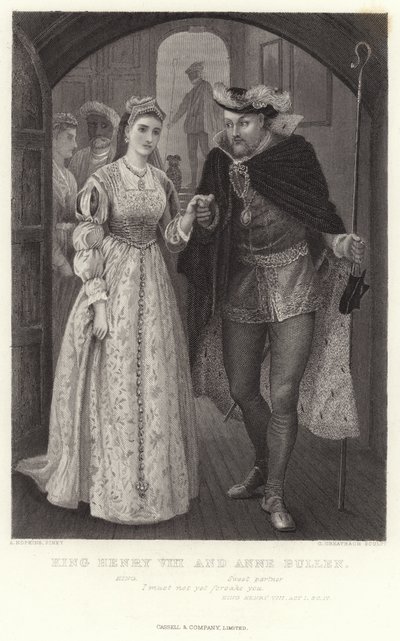 Král Jindřich VIII. a Anne Bullenová, král Jindřich VIII., dějství I, Sc IV od Arthur Hopkins