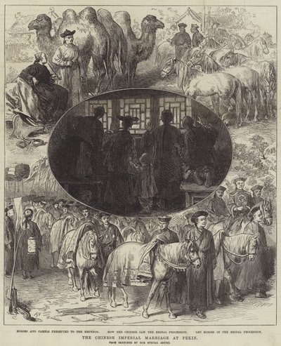 Čínský císařský sňatek v Pekingu od Arthur Hopkins