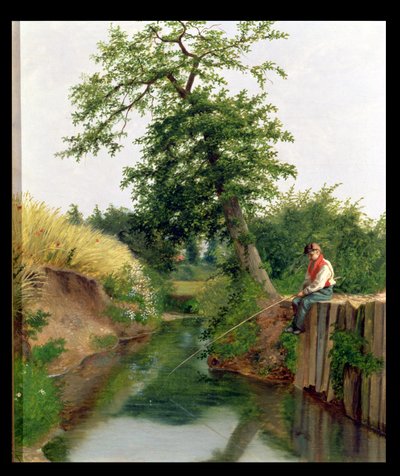 Chlapec Rybaření od Arthur Hughes