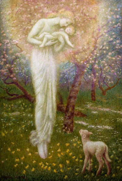 Ovečka, která tě stvořila (obraz) od Arthur Hughes