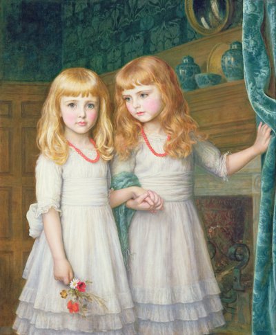 Marjorie a Lettice Wormald od Arthur Hughes