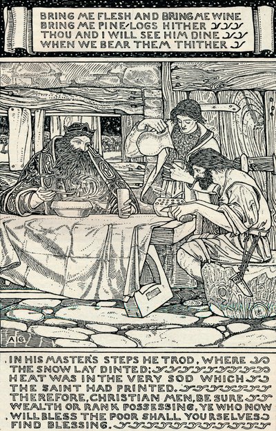 Dobrý král Václav, 1895 od Arthur Joseph Gaskin