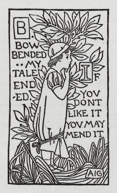 Hans Christian Andersen: Finis (litho) od Arthur Joseph Gaskin