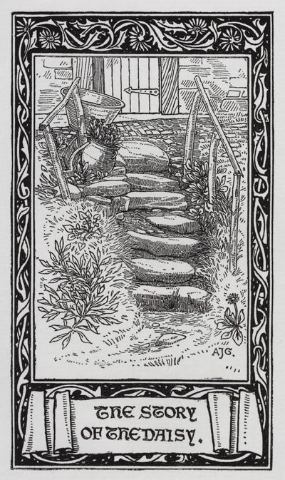 Hans Christian Andersen: Daisy (litho) od Arthur Joseph Gaskin