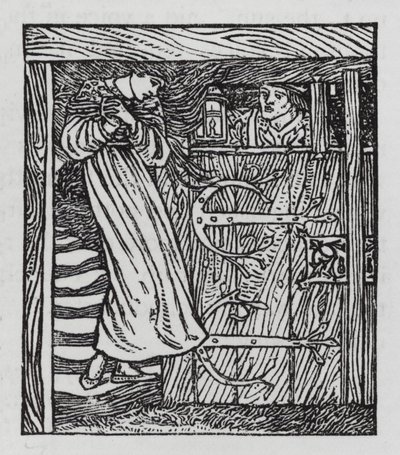 Hans Christian Andersen: Princezna a hrášek (litho) od Arthur Joseph Gaskin