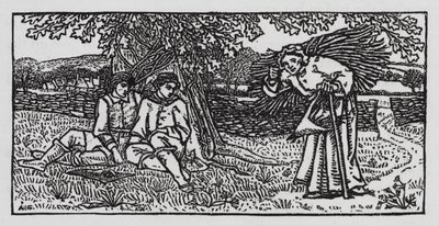 Hans Christian Andersen: Cestující společník (litho) od Arthur Joseph Gaskin